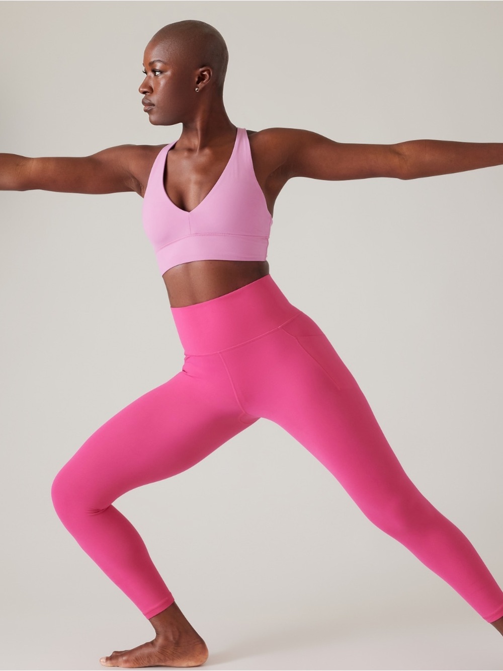 Athleta Salutation Stash 7/8 Leggings - Hot Pink
